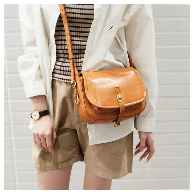 Vintage Coffee Womens Shoulder Bag Crossbody Saddle Bag Crossbody Purse for Ladies