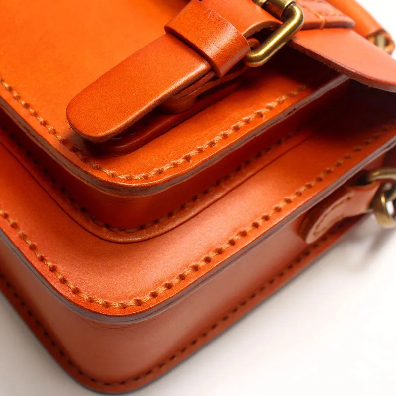 Vintage LEATHER WOMEN School SHOULDER BAG Satchel Bag Crossbody Purse FOR WOMEN