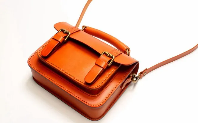 Vintage LEATHER WOMEN School SHOULDER BAG Satchel Bag Crossbody Purse FOR WOMEN