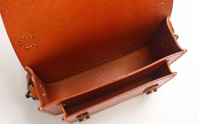 Vintage LEATHER WOMEN School SHOULDER BAG Satchel Bag Crossbody Purse FOR WOMEN