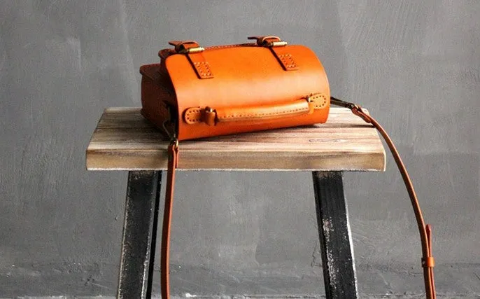 Vintage LEATHER WOMEN School SHOULDER BAG Satchel Bag Crossbody Purse FOR WOMEN