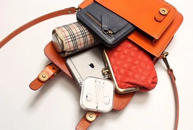 Vintage LEATHER WOMEN School SHOULDER BAG Satchel Bag Crossbody Purse FOR WOMEN