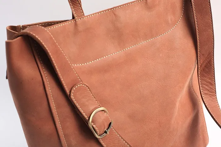 Vintage WOMENs LEATHER Handbag Tote Bag Work Tote Shoulder Purse FOR WOMEN