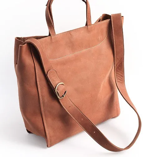 Vintage WOMENs LEATHER Handbag Tote Bag Work Tote Shoulder Purse FOR WOMEN