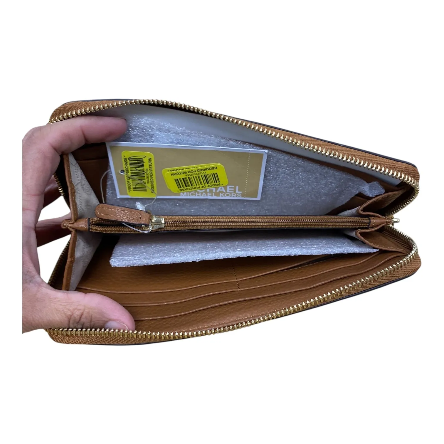 Wallet Designer By Michael Kors In Brown, Size:Large