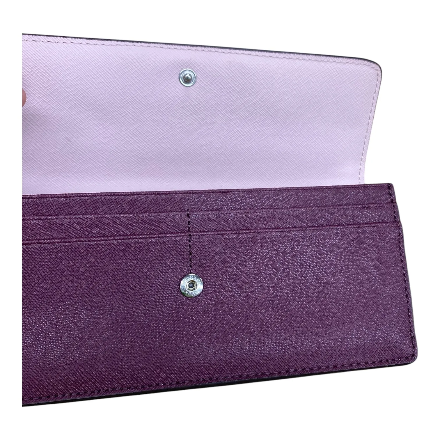 Wallet Designer By Michael Kors In Maroon, Size:Medium