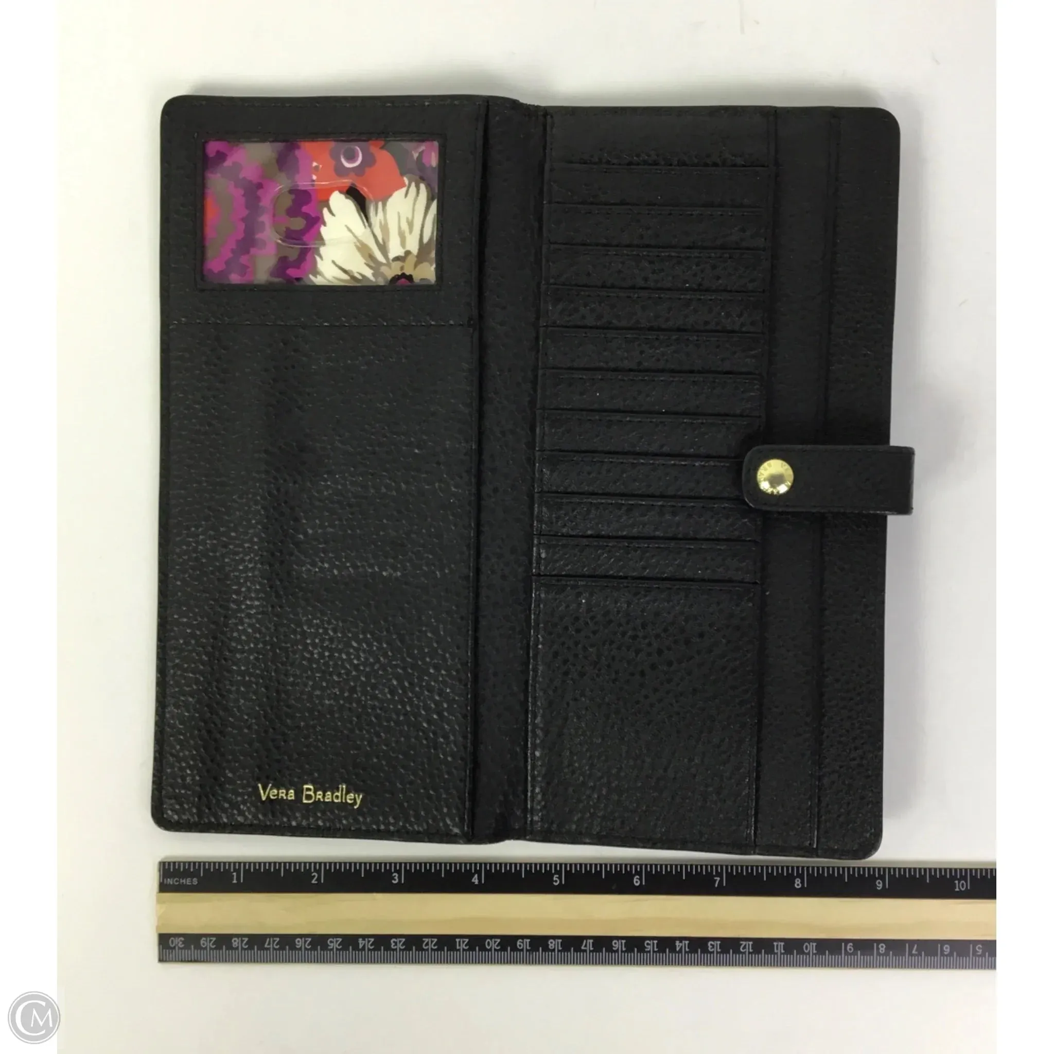 Wallet Leather By Vera Bradley, Size: Large