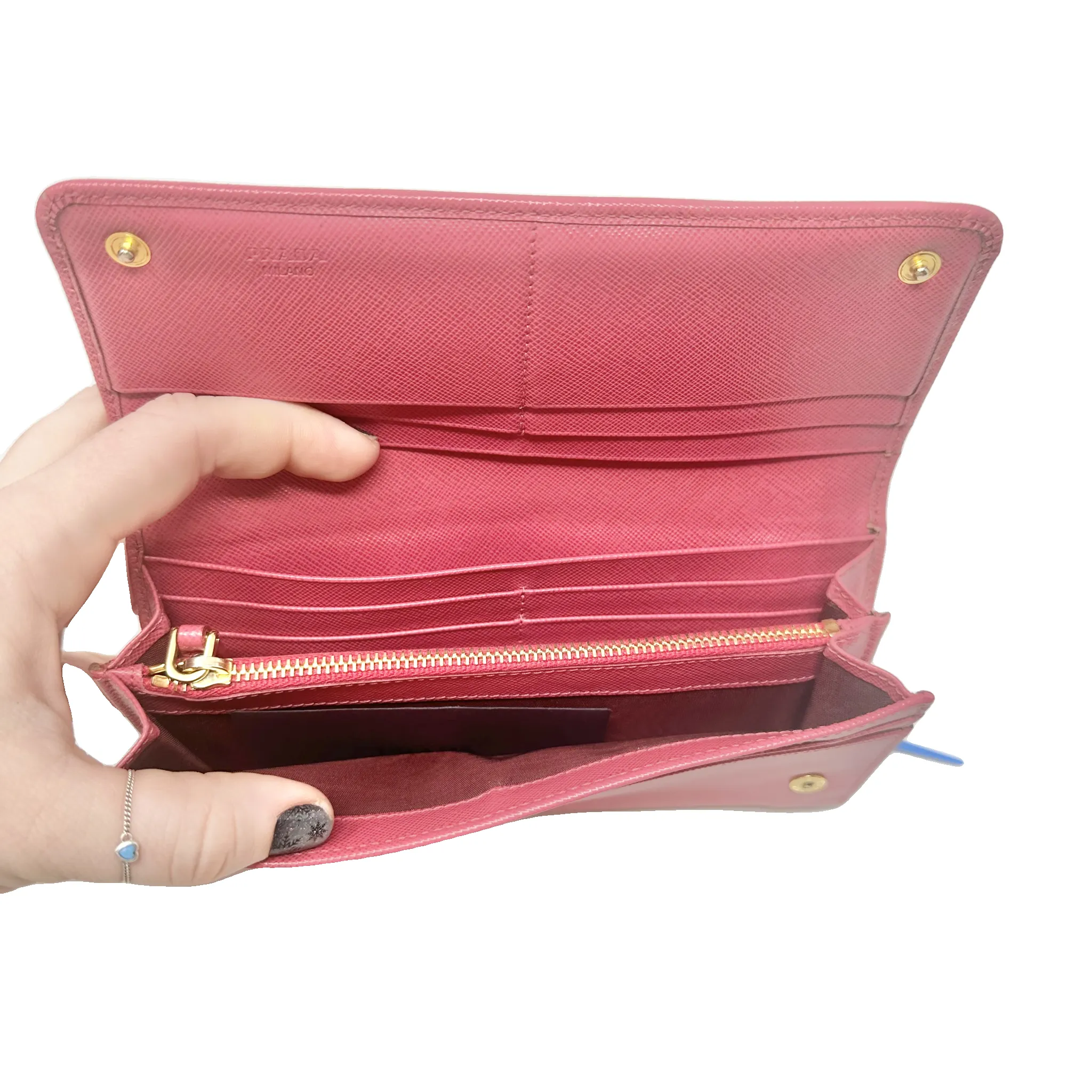 Wallet Luxury Designer By Prada, Size: Medium