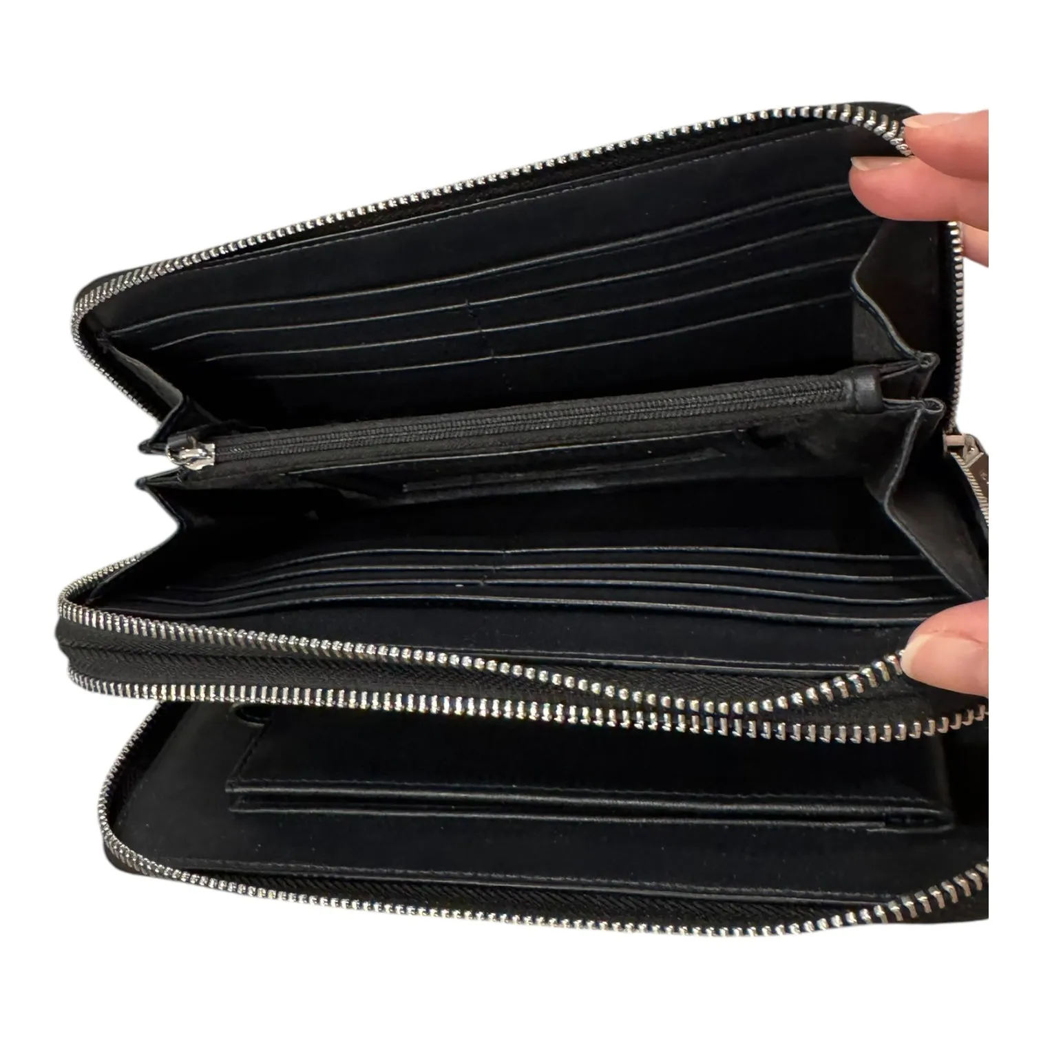 Wallet Travel Size Designer By Michael Kors In Blue, Size:Large