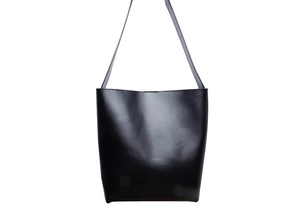 Women Genuine Leather Bucket Bag Tote Bag Shopper Bag Shoulder Bag Purse For Women
