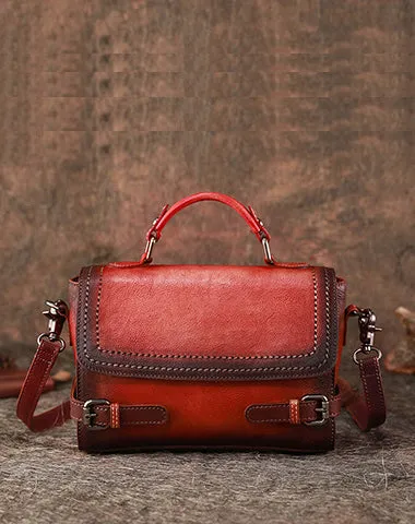 Womens Black Gray Leather Satchel Bag School Shoulder Bag Best Crossbody Purse for Ladies