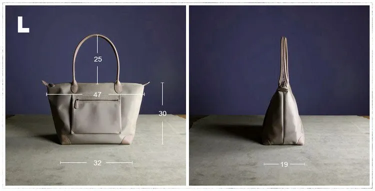 Womens Light Pink Nylon Shoulder Tote Medium Pink Nylon Handbag Purse for Ladies