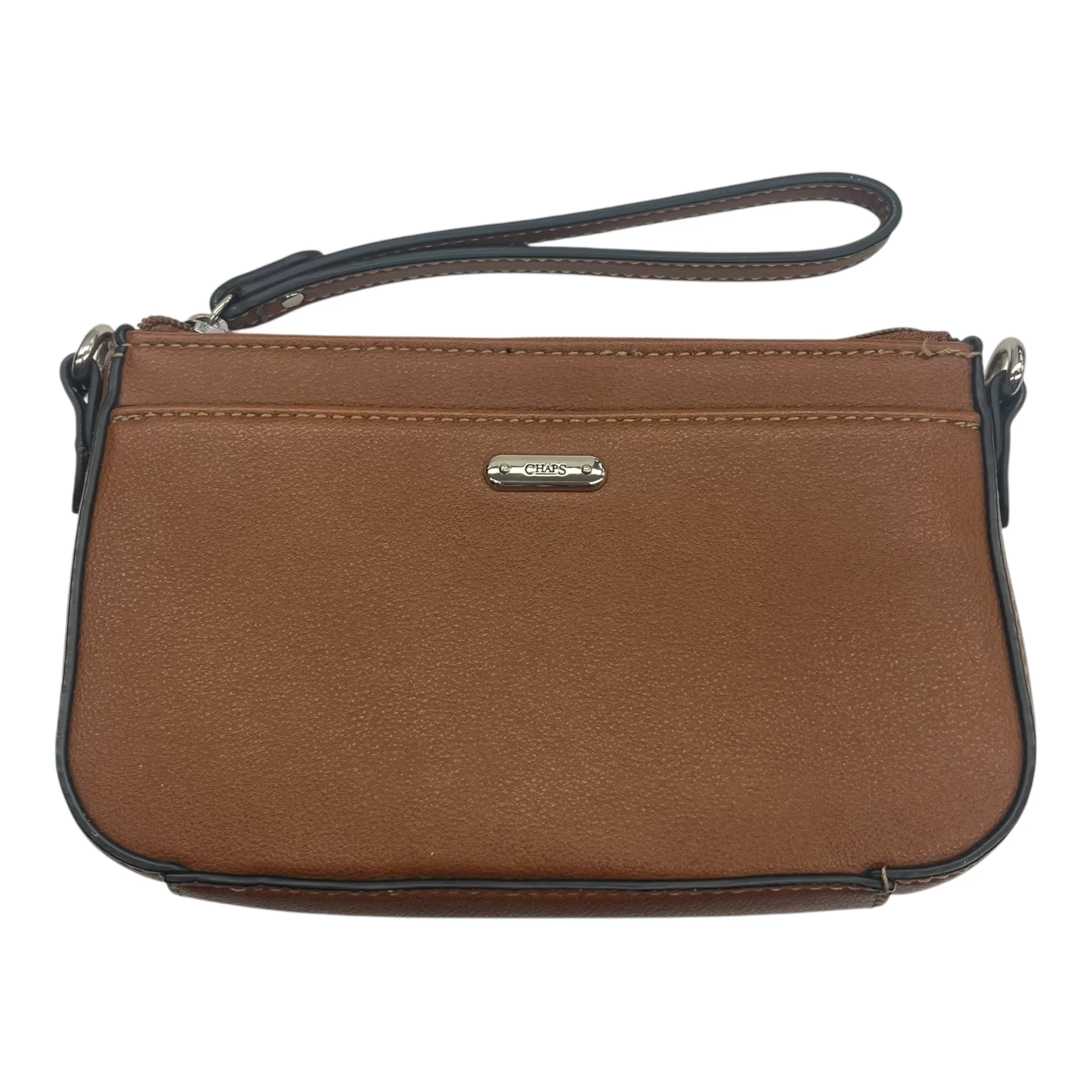 Wristlet By Chaps In Brown, Size:Medium