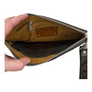 Wristlet Designer By Patricia Nash In Blue & Brown, Size:Medium
