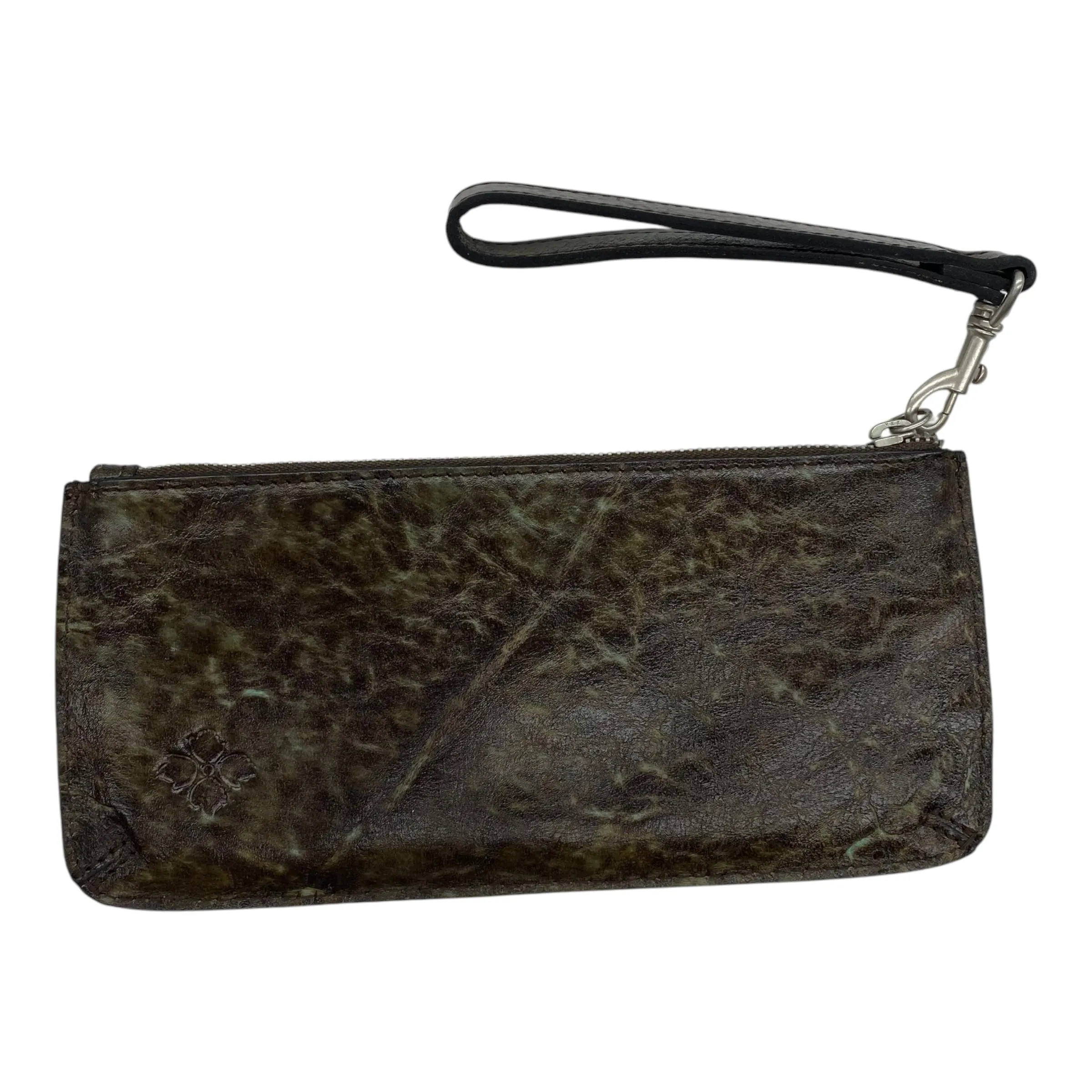 Wristlet Designer By Patricia Nash In Blue & Brown, Size:Medium